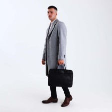 Male bag, black color