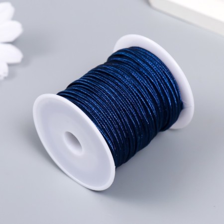 Contain cord on the bobin "Dark blue" winding 10 m thick 3 mm 4.3x4.7x4.7 cm-1