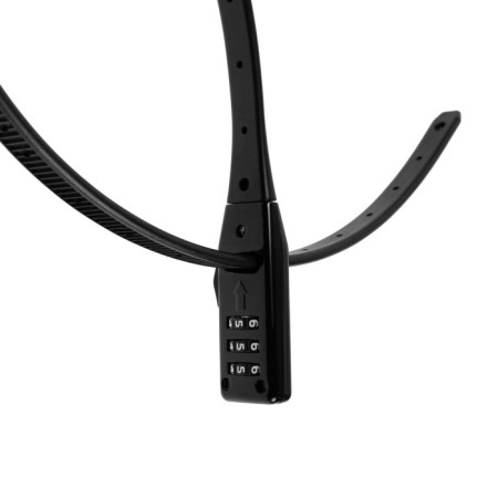 The castle is hinged, code with stainless steel. cable, Bulat Sun 455 ns (11*530), black color-3