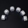 Waterproof lamp minimal mini, 3 x 1.9 cm, 6 pcs, from CR2032 (in the set), remote control, rgb, IP68