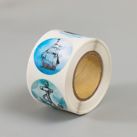 Stick Paper "Sea theme" d = 2.5 cm 252 pcs in roll-6