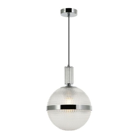 Suspended lamp Rope 1xe27 40W, size 25.5x25.5x41-150 cm, chromium color