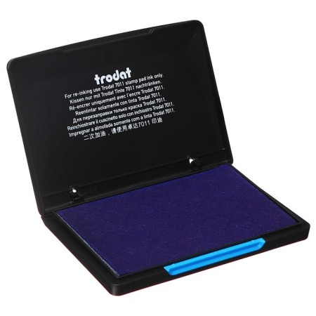 Trodat table stamping pillow, 70 x 110 mm, blue-1