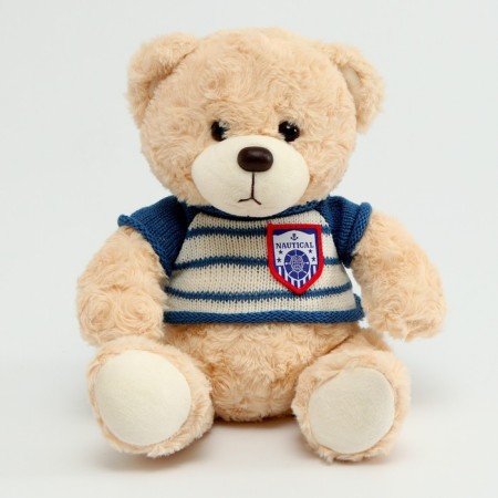 Soft toy "Bear" in a striped jacket, 25 cm, color mix-5