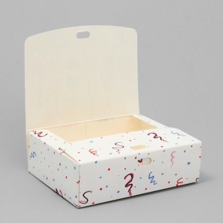 Folding Gift Box "Champagne", 16.5 x 12.5 x 5 cm, without tape, new year-5