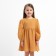 Children's dress with long sleeve KAFTAN "Muslin", size 28 (86 -92 cm) Mustard color