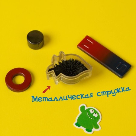 Set for experiments "Experiments with magnets", 6 experiments-4