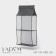 Organizer for bags 2 compartments LadOM, 40 × 15 × 80 cm, color gray color