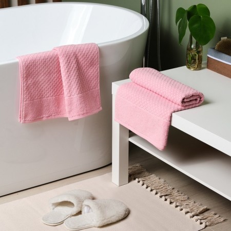 Trick Lovelife "Silky Dream" 50x90 cm, pink, 100% cotton, 400 g/m2-6