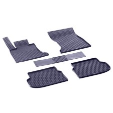 Rubber rugs ’grid’ for BMW 5 Ser F10, 2010-2013