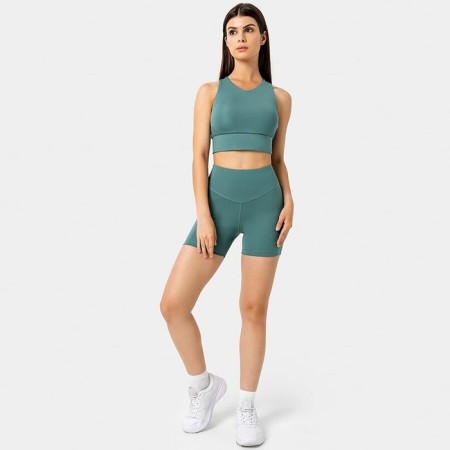Women's shorts, smoky-green color, size 46 (m)-1