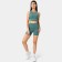 Women's shorts, smoky-green color, size 46 (m)