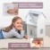 Puppet house "Mini", white-gray color