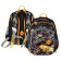 School backpack 40x33x15cm, ergonomic back, Across 410, gray/yellow