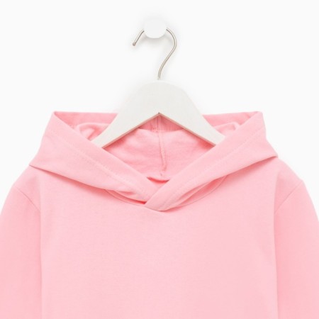 Costume for a girl (sweatshirt, trousers) is laid down, the color is light pink, height 86 cm-6