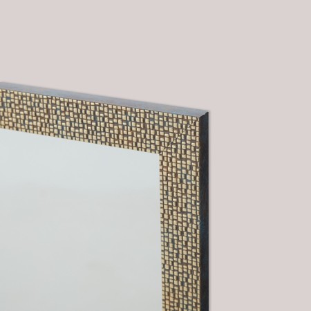 Wall mirror, in the baguette, dark gold, 50x60 cm-1