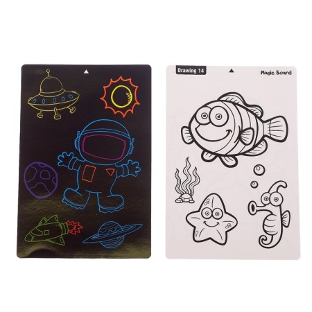3D “Bunny” drawing tablet, with handles and cards, mix color-8