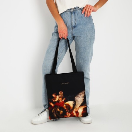 Bag Schoper Life is Art, 35x0.5x40 cm, Department without lightning, without lining, black-6