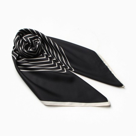 Women's scarf Minaku "Diagonal" Color Black, rr 70*70 cm