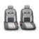 Autoshekhli universal Comfort Combo CMB-1105 dark gray/light gray, 11 items