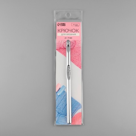 Knitting hook, with anodized coating, d = 9 mm, 15 cm-4