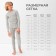 Thermal underwear for a boy (longshit, leggings) color gray melange, height 164