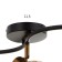 STAST CHAST 58702/3 3x60W E14 gold/black 53x17x13 cm