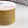 Thread for weaving, d = 3 mm, 15 ± 1 m, gold color