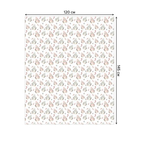 Penguins in the heat table, rectangular, oxford, size 120x145 cm-1