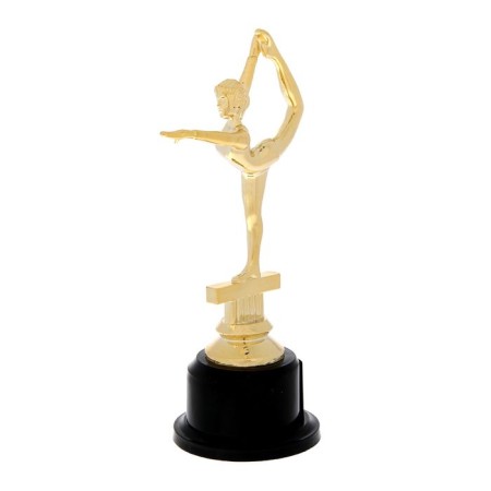 The award figure "Gymnastics", the plastic stand is black, 19 x 9 x 6.5 cm.-2