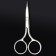 Manicure scissors "Premium", bent, wide, 9 cm, on the blist, silver color