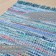 Hindi rug, size 60x90 cm, blue-green color