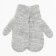 Double children's mittens, gray color, size 12 (3-6 years)