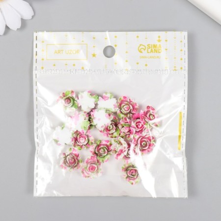 Decor for creativity Plastic "Rose" set of 20 pcs 1.6x1.6 cm-3