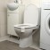 Lamp for the toilet with the sensor engine., RGB, 3 W, IP68, from BAT. 3*aaa, white