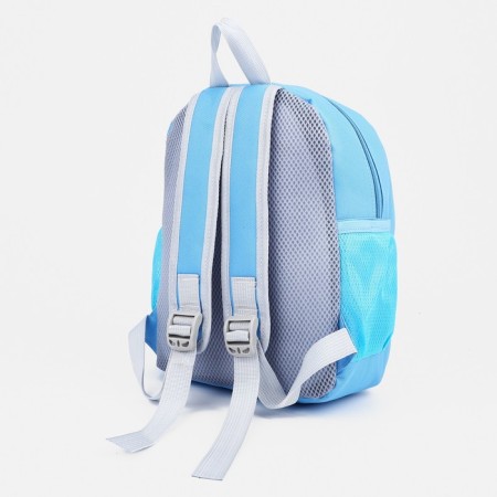 Baby backpack with wallet, lightning department, blue color-1
