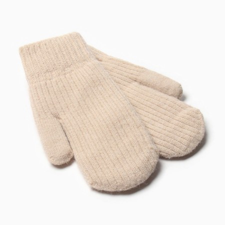Women's mittens for lawsuit Minaku Rubchik 22 cm beige