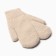 Women's mittens for lawsuit Minaku Rubchik 22 cm beige