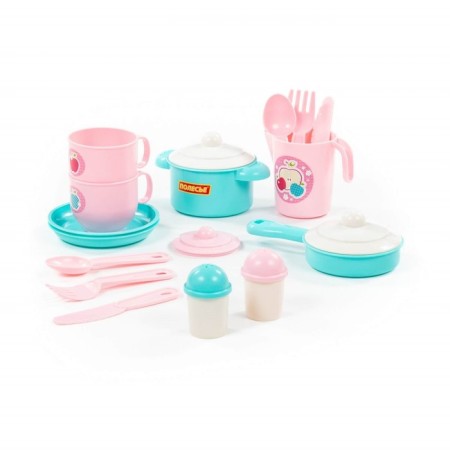 A set of children's dishes "hostess", for 2 persons, 18 elements