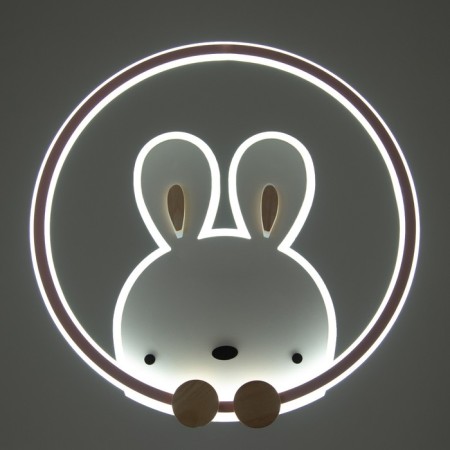 Lamp "Bunny" LED 124W pink-white 53x51x5.5 cm Bayerlux-2