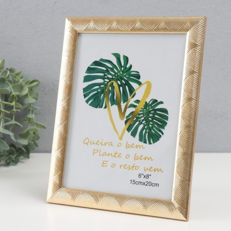 Photo frame plastic 15x20 cm "Waves" Gold 22.8x17.8x1 cm-1