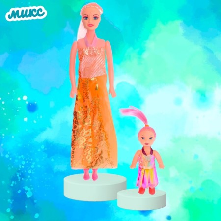 Carolina doll with baby, mix-7