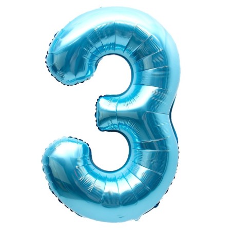 Foil ball 40 "Figure 3", pale blue-1