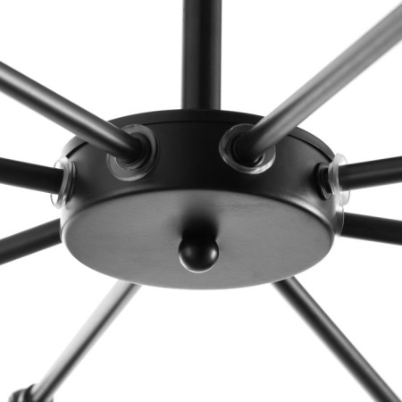 Ortiko chandelier 8he27 40w Black 80x80x25cm Bayerlux-5