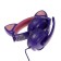 Headphones Quumo Game Cat Purple, Game, microphone, USB+3.5 mm, 2m, purple
