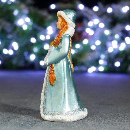 Figure "Snow Maiden in gold mittens" 10x7x15cm-1