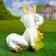 Garden figure "Fun cow" 34x30cm
