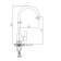 ACCOONA A4490F-3 kitchen mixer, single-leaf, high spout, brass, black