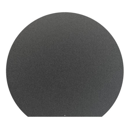 The sheet is tributary, round, black, steel 1.2 mm, 90 x 80 cm