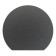 The sheet is tributary, round, black, steel 1.2 mm, 90 x 80 cm